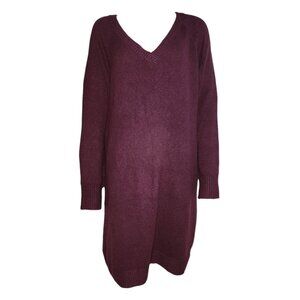 Old Navy Sweater Dress Womens‎ Size XL Solid Plum Purple Sosoft Cozy Knit Mini